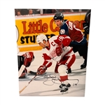 Steve Yzerman Signed 11 x 14" Color Photo 500th Goal