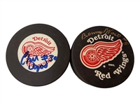 Group of Signed Hockey Color Photos and Hockey Pucks Including (2) Gordie Howe