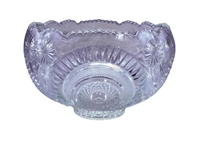Vintage L.E. Smith Punch Bowl Set Pinwheel and Stars Pattern