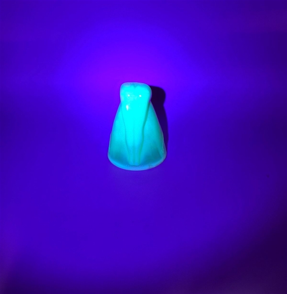 Vintage McKee Bottoms Up Uranium Shot Glass