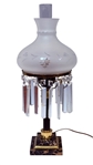 Sinumbra Style Table Lamp with Crystal Prisms 