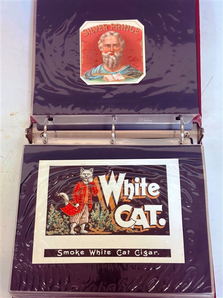 Calhouns Collector Society Lithograph Cigar Labels in Binder