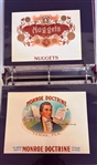 Calhoun's Collector Society Lithograph Cigar Labels in Binder