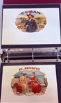 Calhoun's Collector Society Lithograph Cigar Labels in Binder