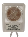 (4) American Eagles PCGS Signed by Master Designer Emily Damstra; MS70, PR70