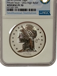 2020 Barber Double Eagle Silver 2 Ounce Private Issue Ultra High Relief Reverse PF70 NGC