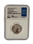 (5) Graded Quarters Silver Reverse Proof Set FDI PF70 Reverse Proof Signed John Mercanti NGC