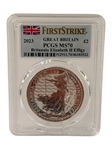 2023 First Strike Great Britain 2 Pound PCGS MS70 Britannia QEII 