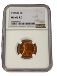 (8) Graded Lincoln Cents NGC