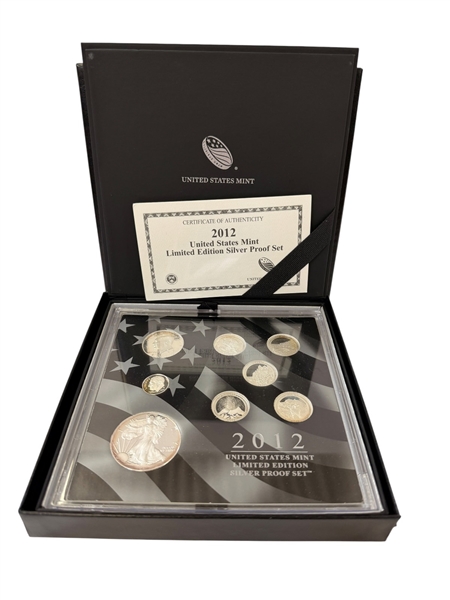 2012 US Mint Set Limited Edition Silver Proof Set Original Box COA