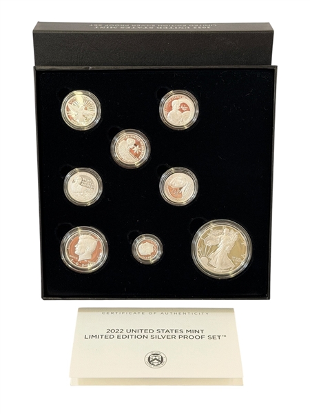 2022 US Mint Limited Edition Silver Proof Set Original Box and COA