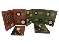 2014 FDR & 2015 JFK Coin and Chronicle Sets in Booklets with Sleeves