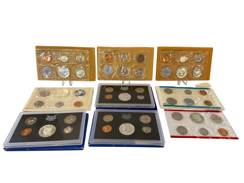 (8) US Mint Silver Uncirculated Sets; 1963, (2) 1964, 1965, 1968, 1969, 1970