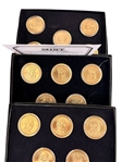 Large Group of Presidential Dollars Including OGP Rolls MS63 or Better, Satin Finish, Reverse Proofs.