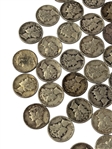 (2) Rolls Mercury Silver Dimes, Many AU