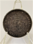 (5) Spain 5 Pesetas .900 Silver Coins