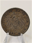 (8) German States Prussia & Baden 3, 5 Marks and 1 Thaler