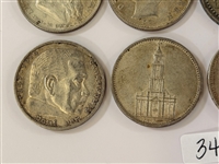 (6) Germany Silver 2, 5 Mark Coins
