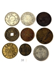 (9) Asian Coins Yunnanm Szechuan, Fujian Provinces and Tokens