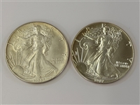 (6) BU Silver American Eagles