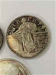 (5) One Ounce .999 Silver Rounds, (2) 1/2 Ounce Silver Rounds