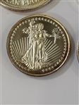 (5) One Ounce .999 Silver Rounds, (2) 1/2 Ounce Silver Rounds