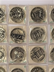 (27) Sterling Silver History of America Rounds Danbury Mint