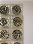 (27) Sterling Silver History of America Rounds Danbury Mint