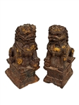 Pair of Cast Iron Foo Dogs