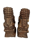 Pair of Cast Iron Foo Dogs