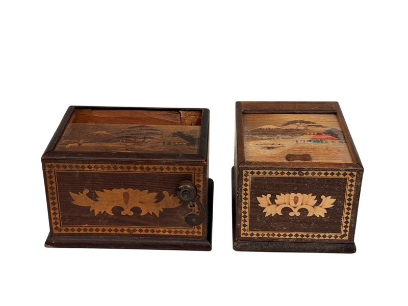 Pair of Japanese Cigarette Dispensers