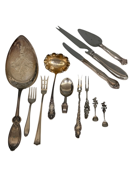 Group of Miscellaneous Sterling Silver Flatware Pieces