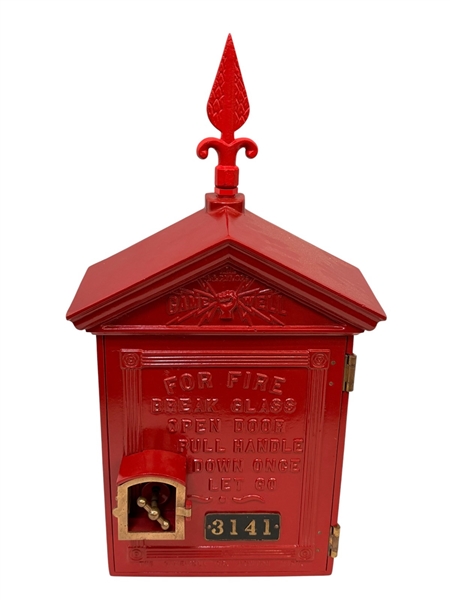 Gamewell Fire Box Fully Restored in Red
