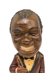 Large Louis Armstrong Chalkware Sculpture 1972 Esco Productions