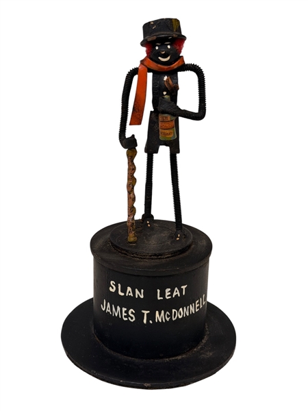 Cast Iron Metal Sculpture "Slan Leat" Irish for Goodbye