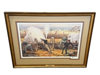 Dale Gallon S/N Lithograph Civil War "Fire at the Angle"