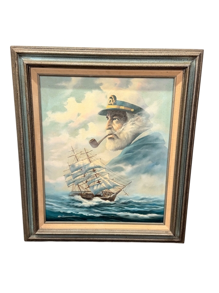 Ken Summers Oil on Canvas Sea Captain