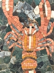 Lobster Stone Mosaic Framed