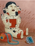 Jimmy Yellowhair Navajo Painting The Storyteller