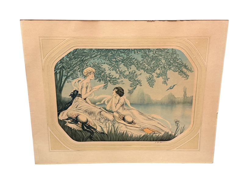 F.G. Henri "American Beauties" The Master Art Corp. Lithograph Print