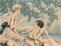 F.G. Henri American Beauties The Master Art Corp. Lithograph Print