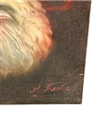 P. Franke Oil on Canvas Bavarian Man