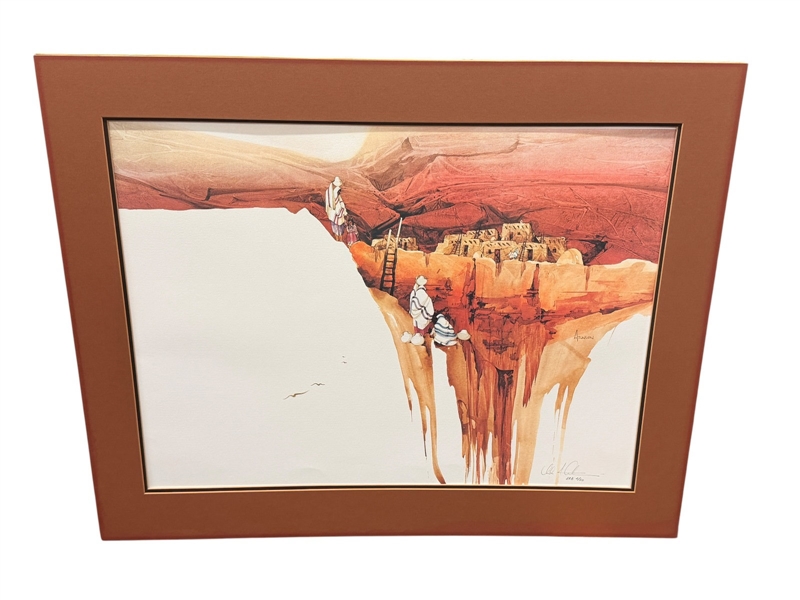 Michael Atkinson "Cliff People" S/N Lithograph