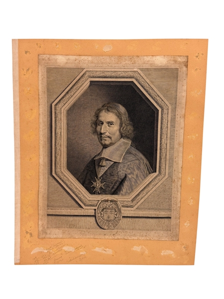 Engraving by Robert Nanteuil "Cardinal Antonio Barberini"