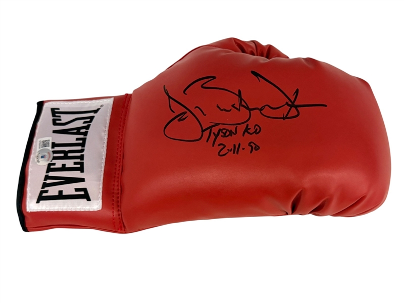 James "Buster" Douglas Autographed Everlast Boxing Glove Beckett COA