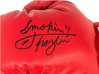 Smokin Joe Frazier Autographed Red Everlast Boxing Glove 