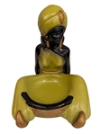 (3) Blackamoor Mid Century Chalkware Trinket Dishes