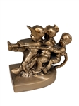 PM Craftsman MI USA Bookends Tug of War Solid Brass