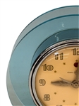 1940's General Electric Blue Rapture 3H160 Electric Mantle Clock in Chrome with Lucite Base