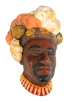 Bossons Chalkware 1950s Wall Hanger Chaka Zulu Warrior